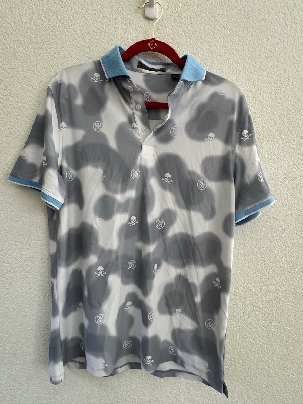 G/FORE Men's Blur Icon Camo Tech Pique Polo size medium